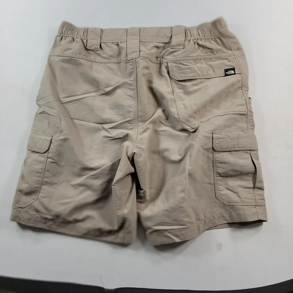 The North Face Cargo Shorts Men's Medium Tan Stretch Summer‎ Beach Regular Fit
